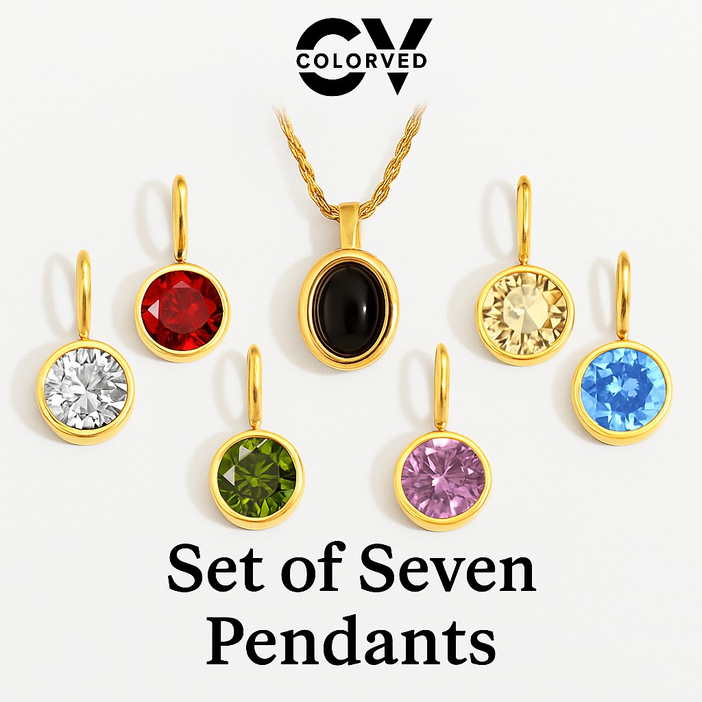 Set of 7 pendants
