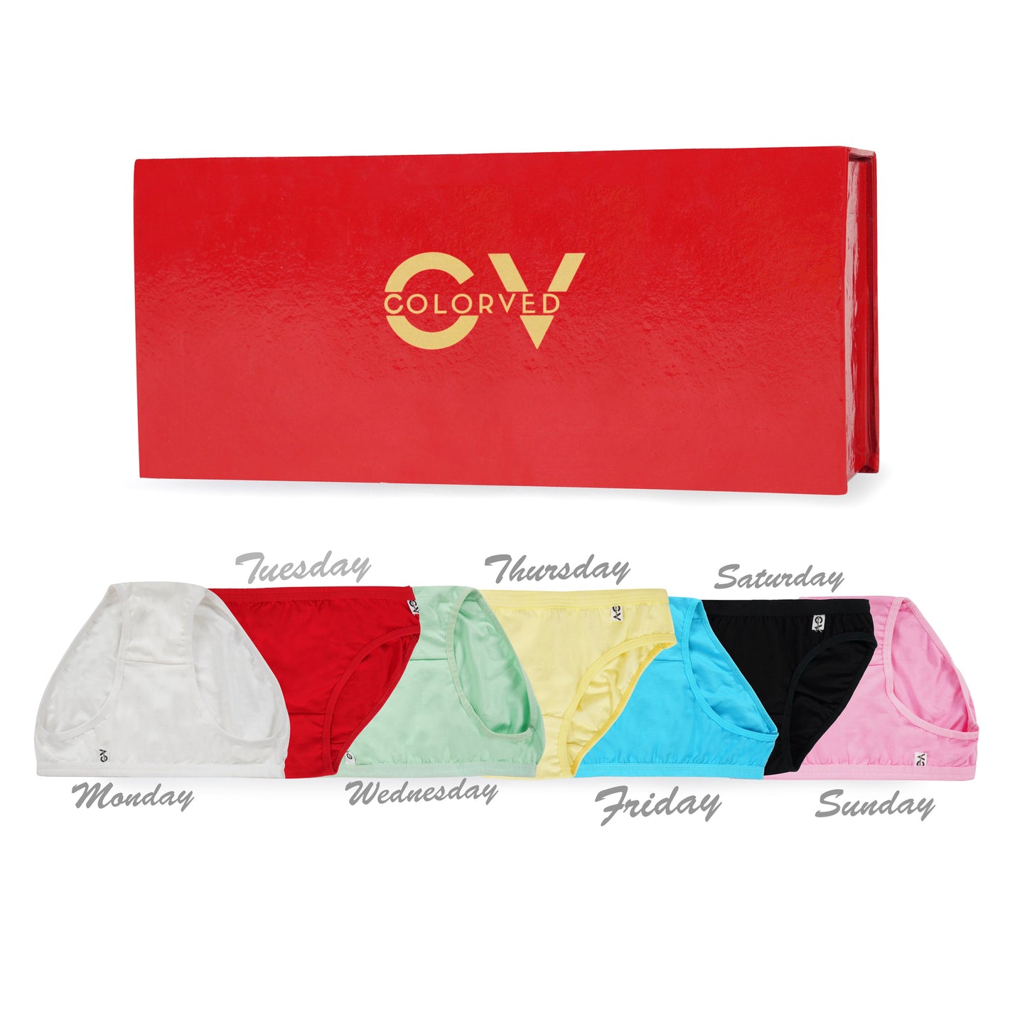 Pack of 7 color panties - Color Therapy