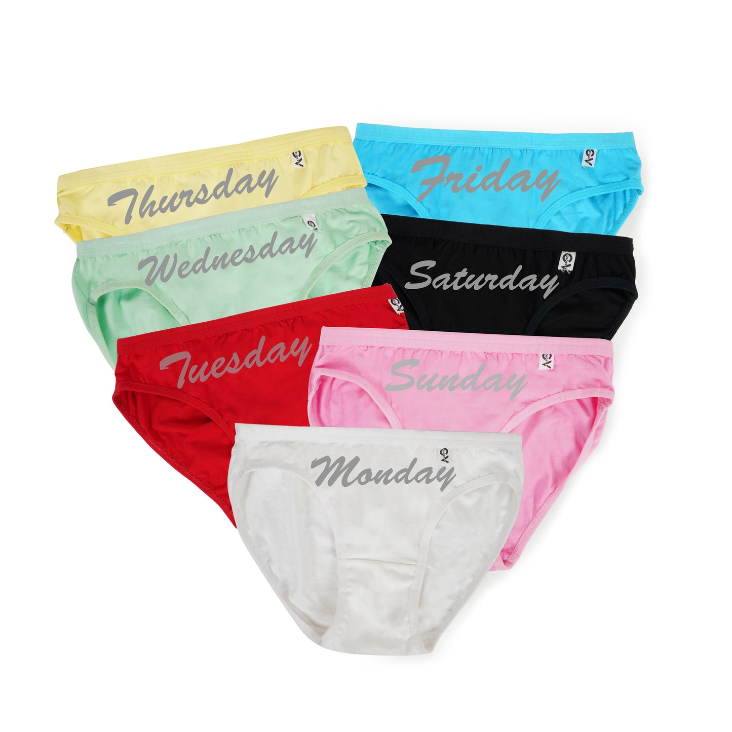 Pack of 7 color panties - Color Therapy