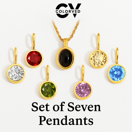 Set of 7 pendants